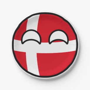 Funny Trending Geeky Denmark Countryball Papieren Bordje