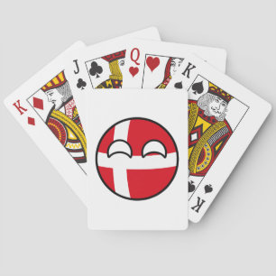 Funny Trending Geeky Denmark Countryball Pokerkaarten
