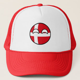 Funny Trending Geeky Denmark Countryball Trucker Pet