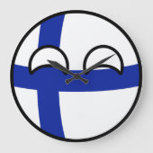 Funny Trending Geeky Finland Grote Klok (Voorkant)