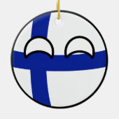 Funny Trending Geeky Finland Keramisch Ornament (Achterkant)
