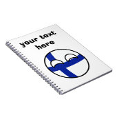 Funny Trending Geeky Finland Notitieboek (Rechterzijde)