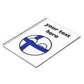 Funny Trending Geeky Finland Notitieboek (Linkerzijde)