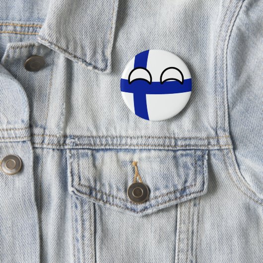 Funny Trending Geeky Finland Ronde Button 5,7 Cm (In situ)