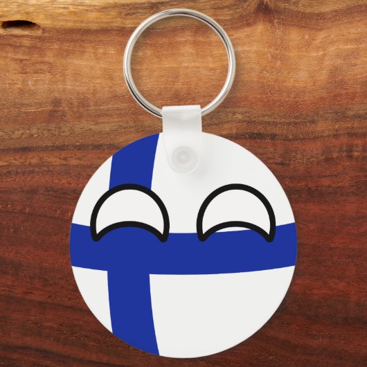 Funny Trending Geeky Finland Sleutelhanger (Voorkant)