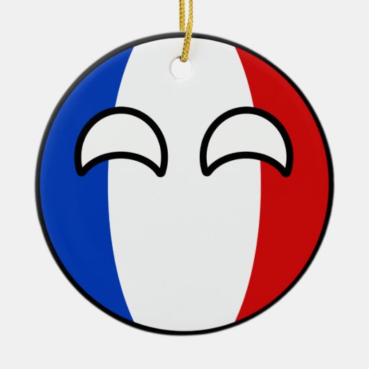 Funny Trending Geeky France Countryball Keramisch Ornament (Voorkant)