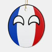 Funny Trending Geeky France Countryball Keramisch Ornament (Links)