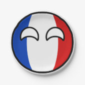 Funny Trending Geeky France Countryball Papieren Bordje (Voorkant)