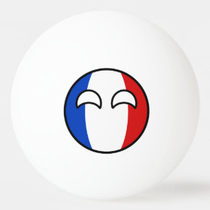 Funny Trending Geeky France Countryball Pingpongbal