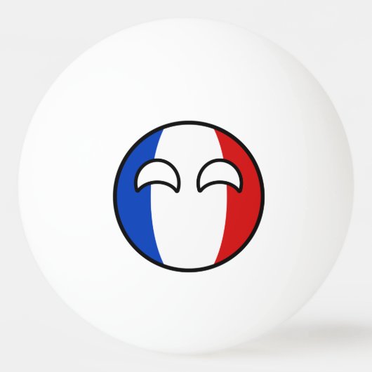 Funny Trending Geeky France Countryball Pingpongbal (Voorkant)