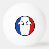 Funny Trending Geeky France Countryball Pingpongbal (Achterkant)