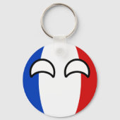 Funny Trending Geeky France Countryball Sleutelhanger (Voorkant)