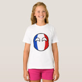 Funny Trending Geeky France Countryball T-shirt (Voorkant volledig)