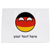 Funny Trending Geeky Germany Countryball Groot Cadeauzakje (Voorkant)