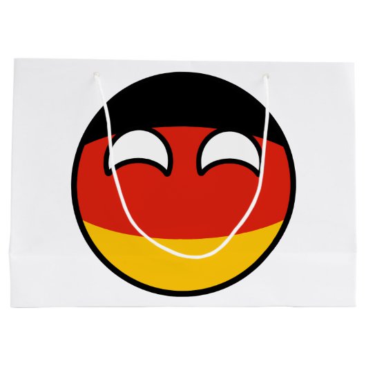 Funny Trending Geeky Germany Countryball Groot Cadeauzakje (Achterkant)