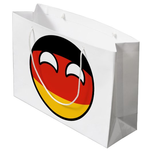 Funny Trending Geeky Germany Countryball Groot Cadeauzakje (Achterkant Gekanteld)