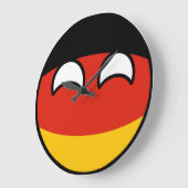 Funny Trending Geeky Germany Countryball Grote Klok (Hoek)