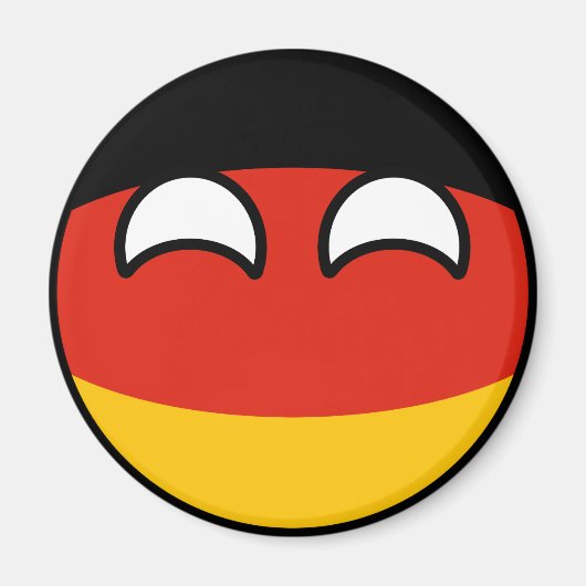 Funny Trending Geeky Germany Countryball Magneet (Voorkant)