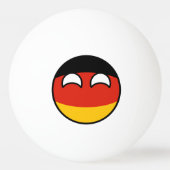 Funny Trending Geeky Germany Countryball Pingpongbal (Voorkant)