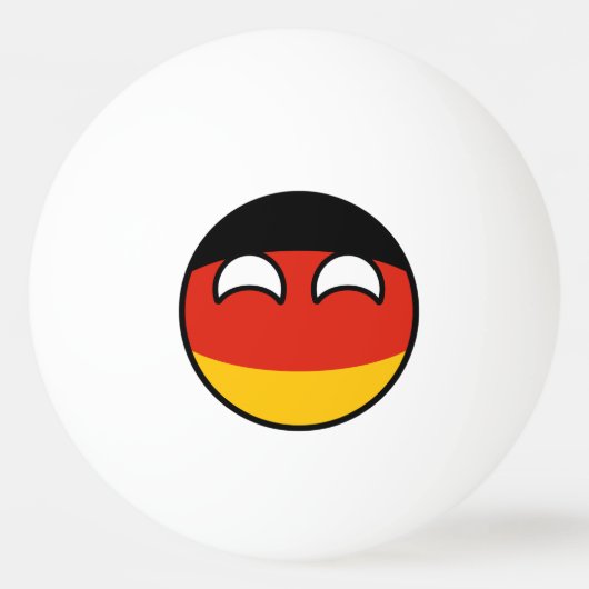 Funny Trending Geeky Germany Countryball Pingpongbal (Voorkant)