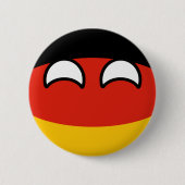 Funny Trending Geeky Germany Countryball Ronde Button 5,7 Cm (Voorkant)
