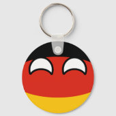 Funny Trending Geeky Germany Countryball Sleutelhanger (Voorkant)