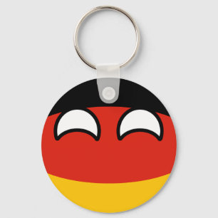 Funny Trending Geeky Germany Countryball Sleutelhanger