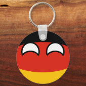 Funny Trending Geeky Germany Countryball Sleutelhanger (Voorkant)