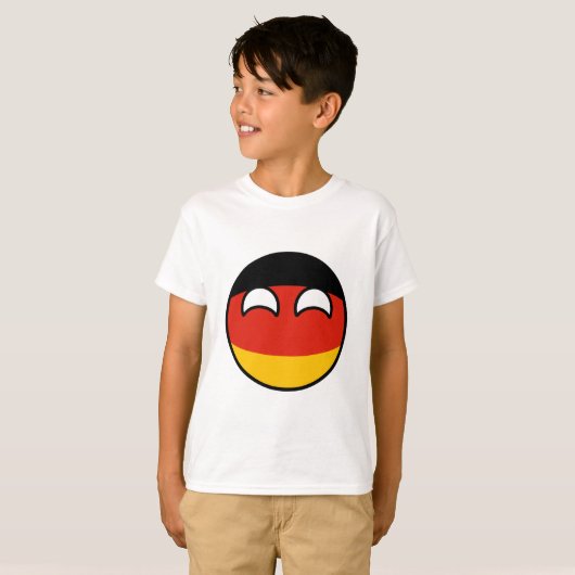 Funny Trending Geeky Germany Countryball T-shirt (Voorkant volledig)
