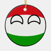 Funny Trending Geeky Hungary Countryball Keramisch Ornament (Voorkant)