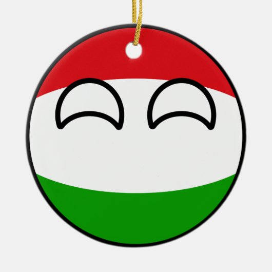 Funny Trending Geeky Hungary Countryball Keramisch Ornament (Voorkant)