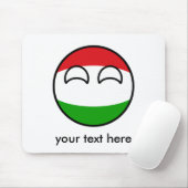 Funny Trending Geeky Hungary Countryball Muismat (Met muis)