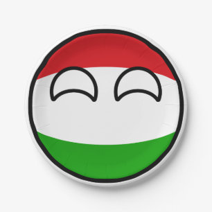 Funny Trending Geeky Hungary Countryball Papieren Bordje