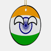 Funny Trending Geeky India Countryball Keramisch Ornament (Rechts)