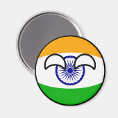 Funny Trending Geeky India Countryball Magneet (Voorkant / Achterkant)