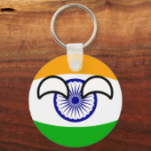 Funny Trending Geeky India Countryball Sleutelhanger (Voorkant)