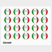 Funny Trending Geeky Italië Ronde Sticker (Vel)