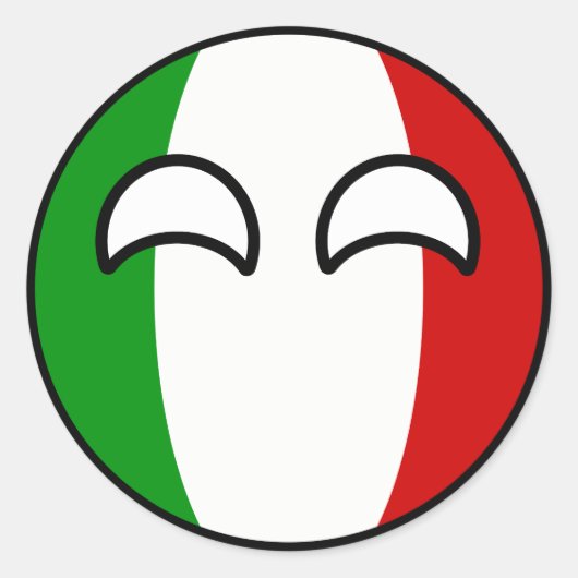 Funny Trending Geeky Italië Ronde Sticker (Voorkant)