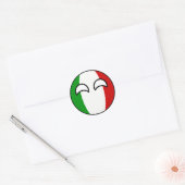 Funny Trending Geeky Italië Ronde Sticker (Envelop)