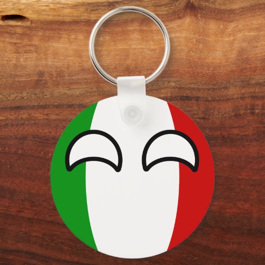 Funny Trending Geeky Italië Sleutelhanger (Voorkant)