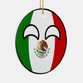 Funny Trending Geeky Mexico Countryball Keramisch Ornament (Rechts)