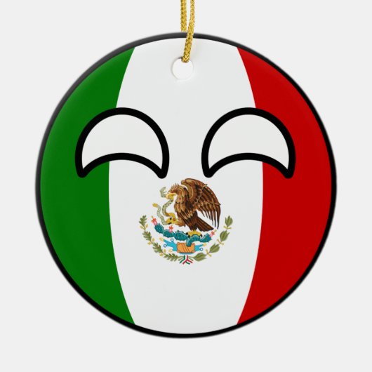 Funny Trending Geeky Mexico Countryball Keramisch Ornament (Voorkant)