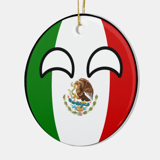 Funny Trending Geeky Mexico Countryball Keramisch Ornament (Links)
