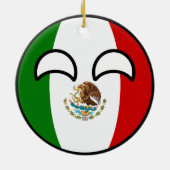 Funny Trending Geeky Mexico Countryball Keramisch Ornament (Achterkant)