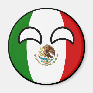 Funny Trending Geeky Mexico Countryball Magneet