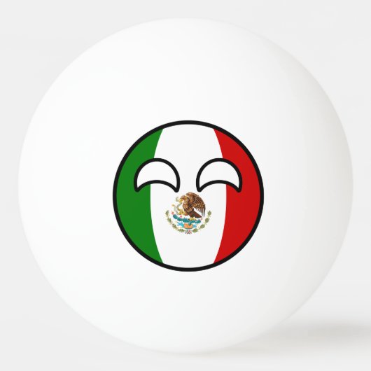 Funny Trending Geeky Mexico Countryball Pingpongbal (Achterkant)