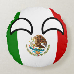 Funny Trending Geeky Mexico Countryball Rond Kussen