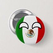 Funny Trending Geeky Mexico Countryball Ronde Button 5,7 Cm (Voorkant /achterkant)