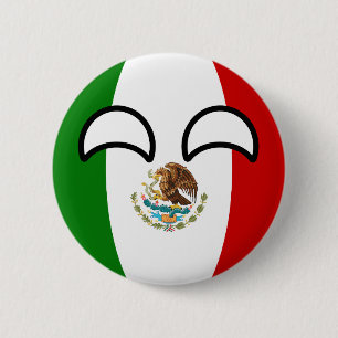 Funny Trending Geeky Mexico Countryball Ronde Button 5,7 Cm