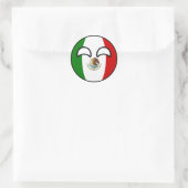 Funny Trending Geeky Mexico Countryball Ronde Sticker (Tas)